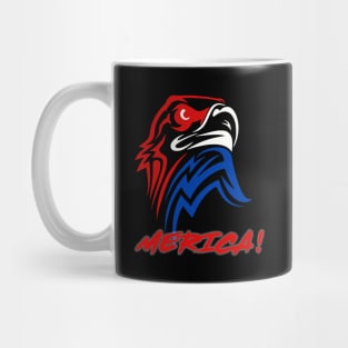 Patriotic Eagle T-Shirt 4th of July USA  American Flag Tshirt Mug